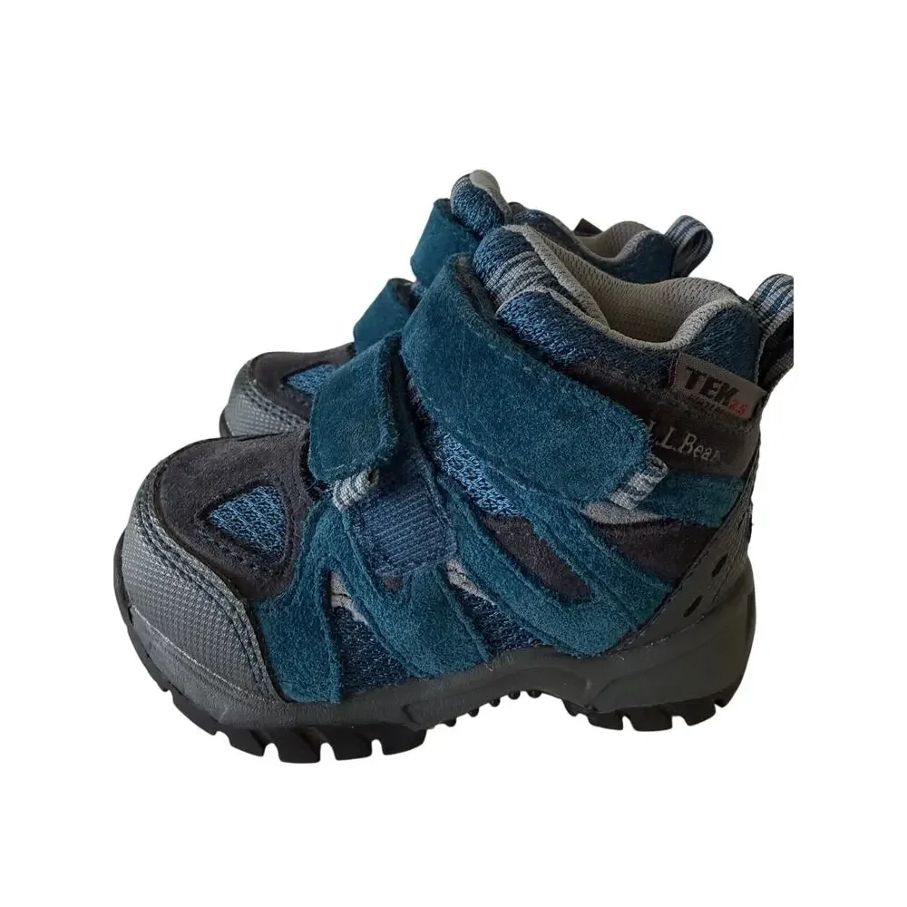 L.L.Bean Trail Model hiking toddlers TEK2.5 waterproof suede materials size 5
